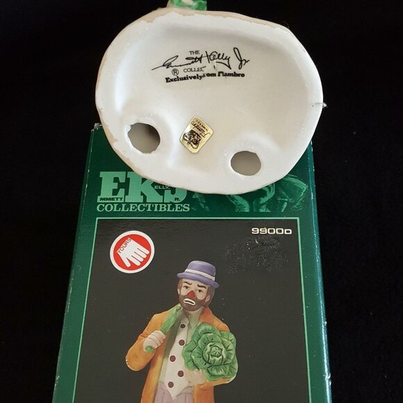 Emmett Kelly Circus Clown Figurine Hobo Cabbage Stool Horn Trunk Lot 3 - Picture 9 of 11